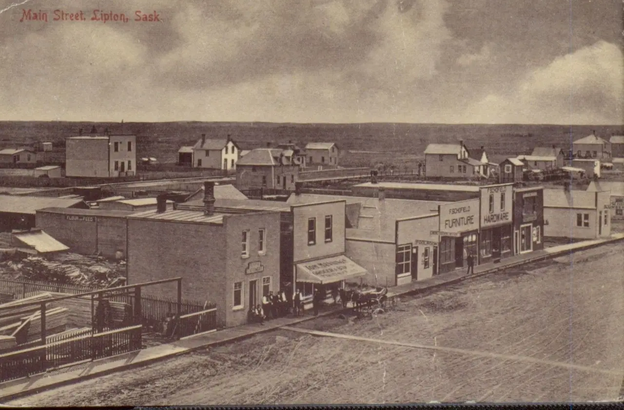 Main Street, Lipton, about 1912
